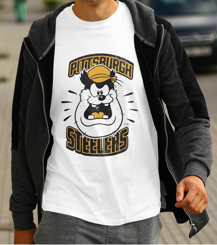 Pittsburgh Steelers Pete Character Yellow Hat T-Shirt