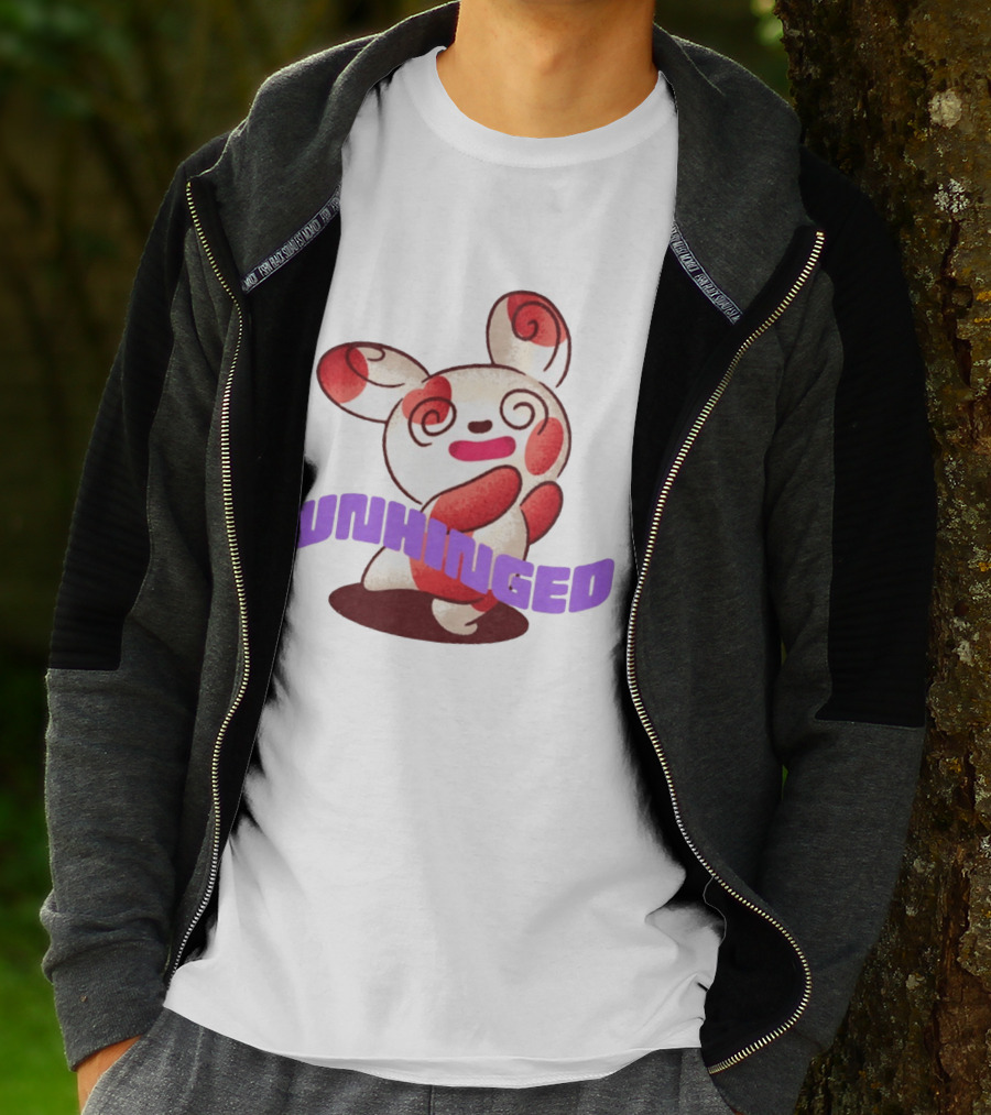 Spinda Unhinged Bunny Rabbit Cartoon Spiral Eyes T-Shirt