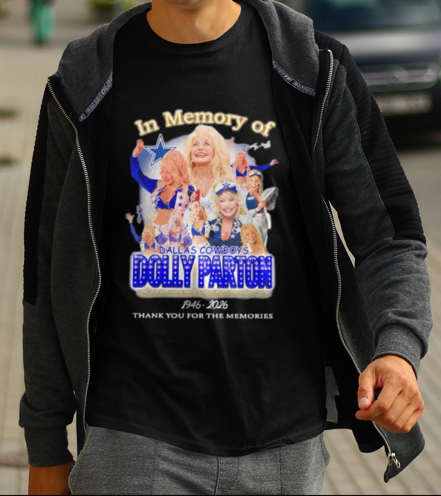 Dolly Parton Dallas Cowboys In Memory Forever 1946 Legends T-Shirt