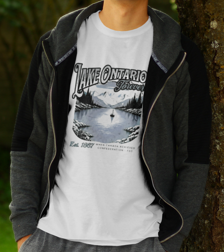 Lake Ontario Forever Great Lakes Canada Nature Exploration Where Wonder Awaits Conservation Est 1867 T-Shirt