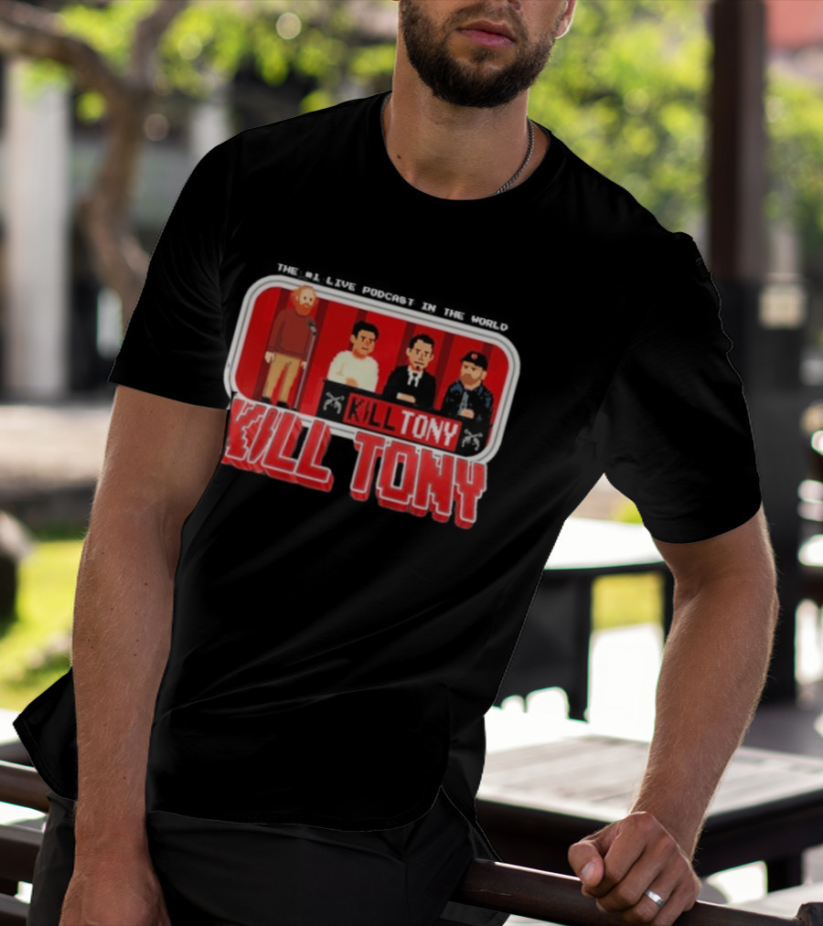 Kill Tony Podcast 8 Bit Pixel Art Comedy Panel T-Shirt