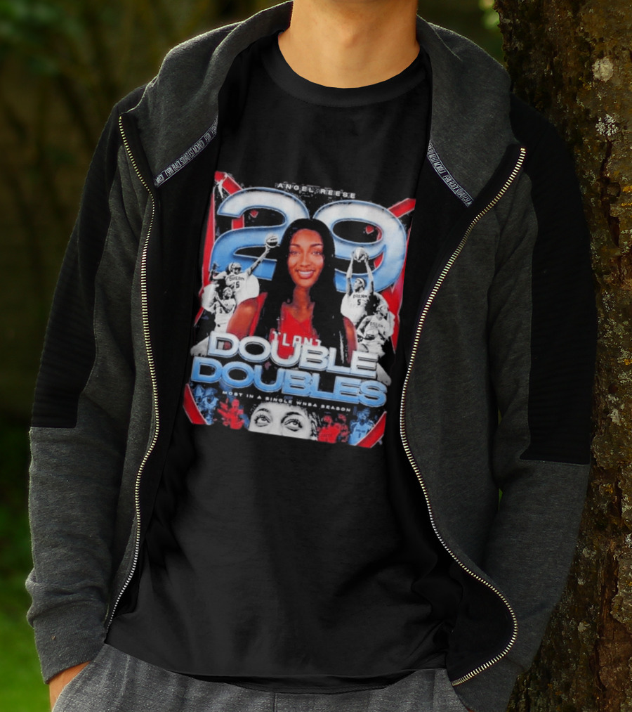 Angel Reese 29 Atlanta Dream Double Doubles Most In A Single WNBA Season T-Shirt