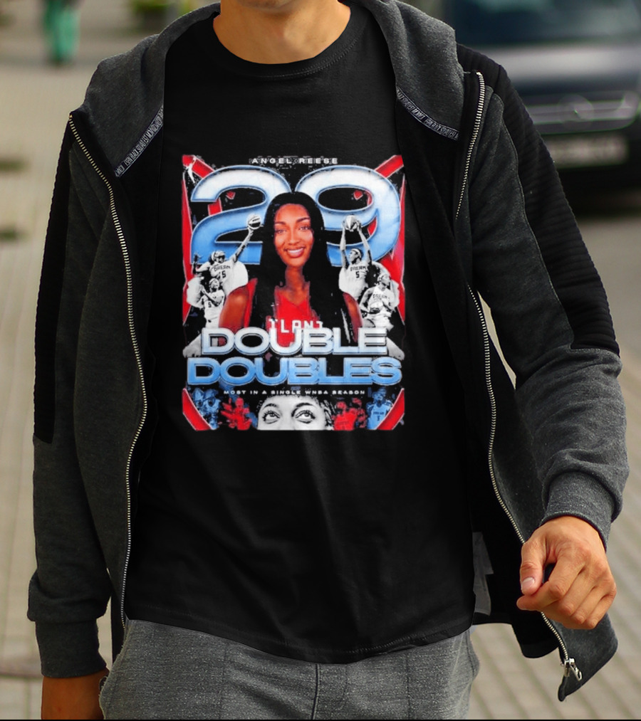 Angel Reese 29 Atlanta Dream Double Doubles Most In A Single WNBA Season T-Shirt
