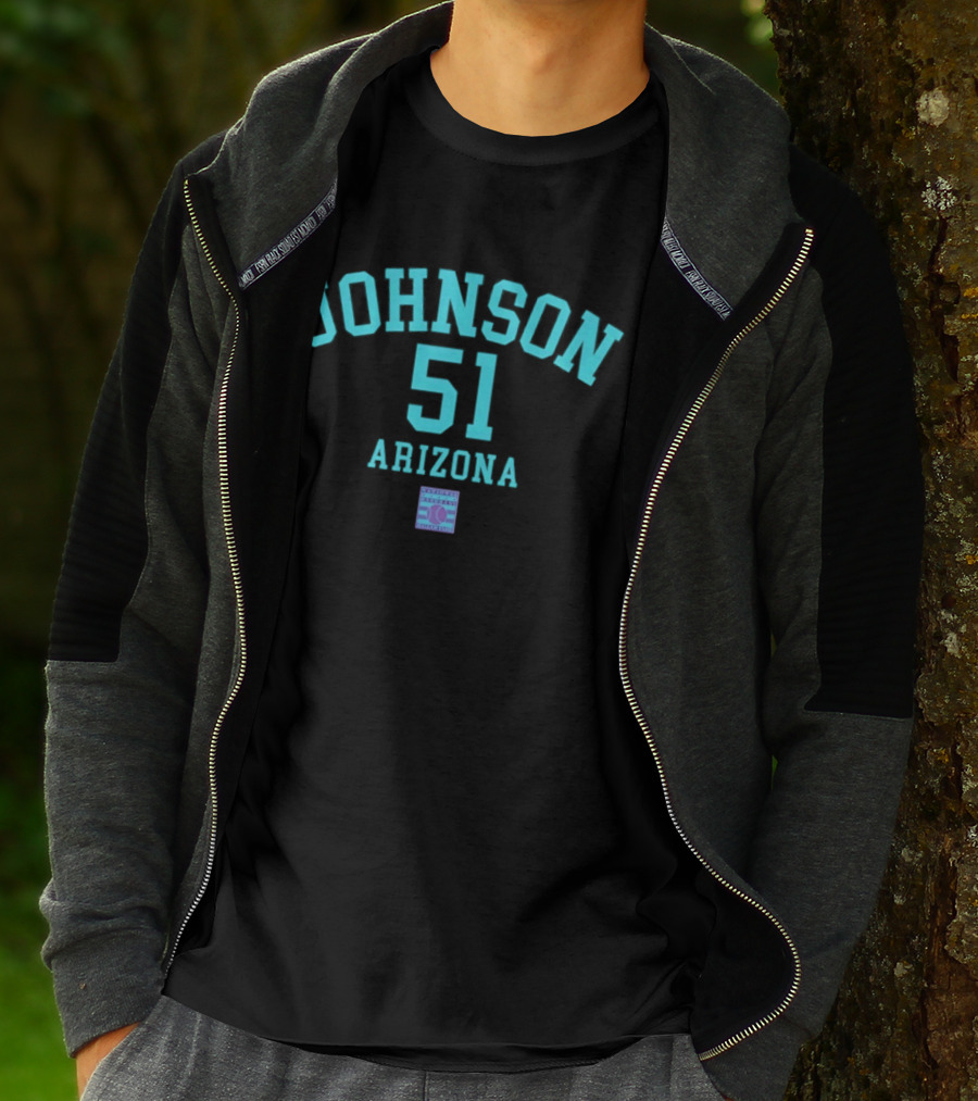 Arizona Johnson 51 October's Finest Baseball T-Shirt