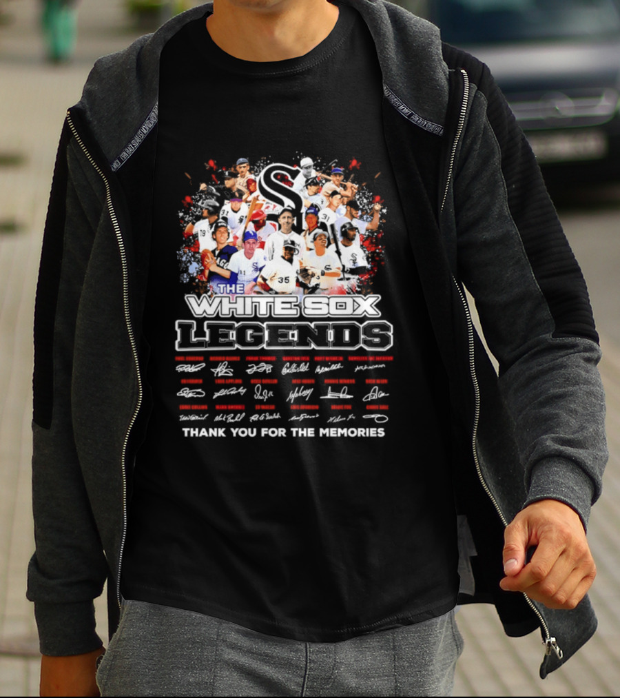 The Chicago White Sox Legends Thank You For The Memories Signatures T-Shirt