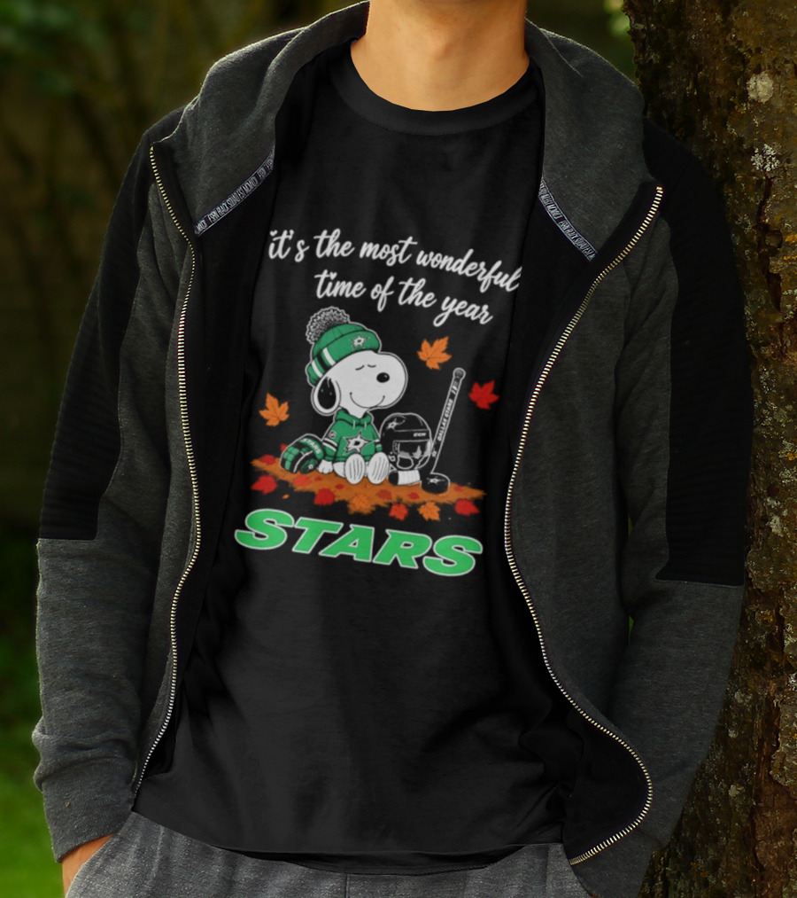 It's The Most Wonderful Time Of The Year Dallas Stars Snoopy Halloween 2026 T-Shirt