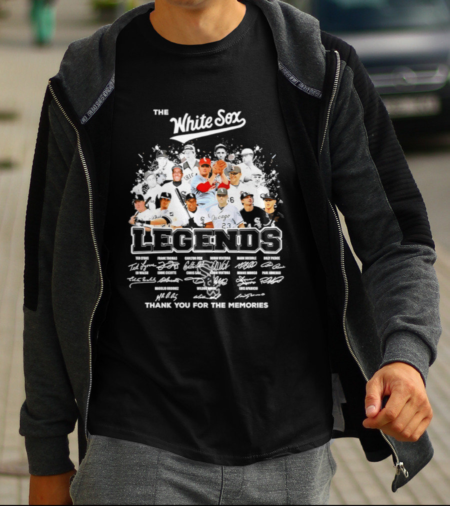 The White Sox Legends Thank You For The Memories Team Signatures T-Shirt