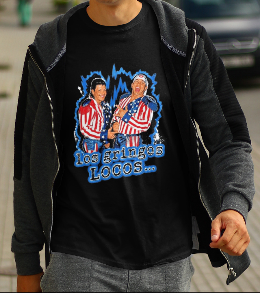 Dominik Mysterio Los Gringos Locos Red White Blue Stars And Stripes T-Shirt