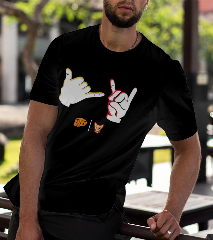 El Paso Chihuahuas Fear The Ears Hand Signs Gesture T-Shirt