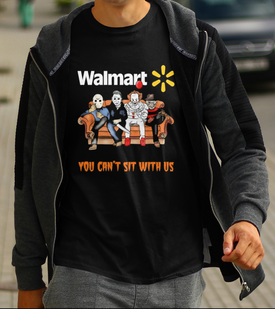 Walmart You Can't Sit With Us Halloween Horror Movie T-Shirt