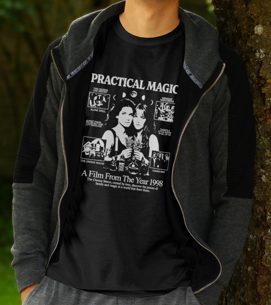 Practical Magic Film Collage 1998 Family And Magic Owning Spell Owens Sisters T-Shirt