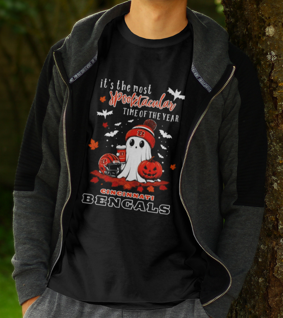 Cincinnati Bengals Halloween Ghost It's The Most Spooktacular Time Of The Year 2026 T-Shirt