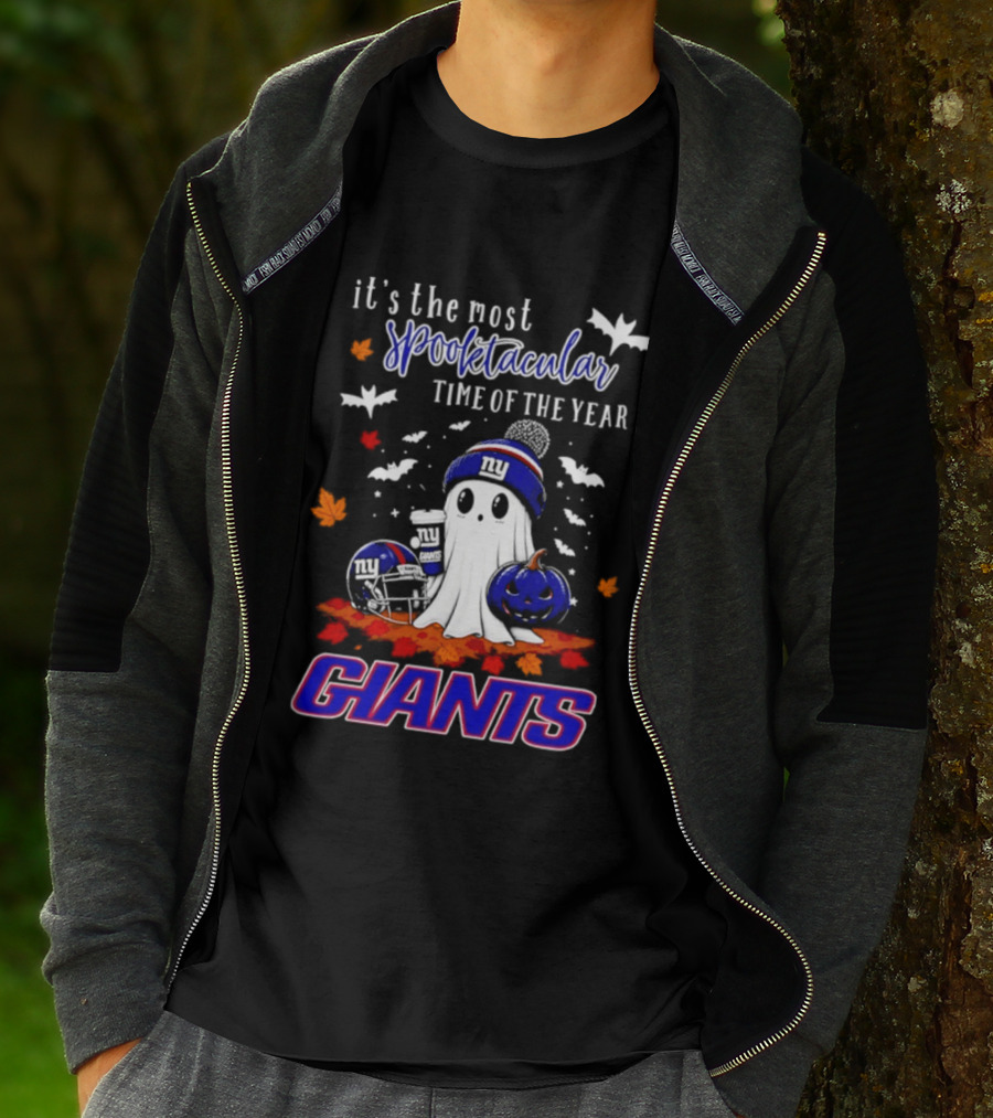 New York Giants Halloween Ghost Giants Spooktacular Time Of The Year 2026 T-Shirt