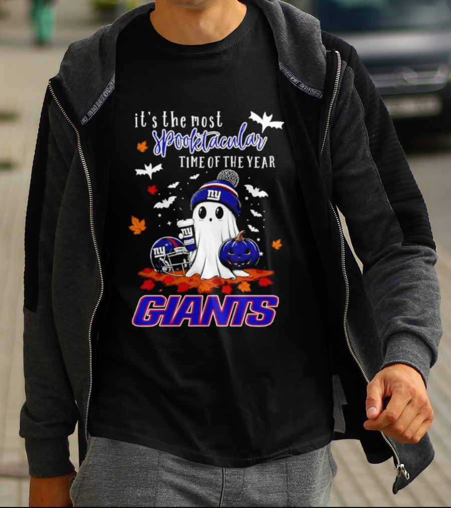 New York Giants Halloween Ghost Giants Spooktacular Time Of The Year 2026 T-Shirt