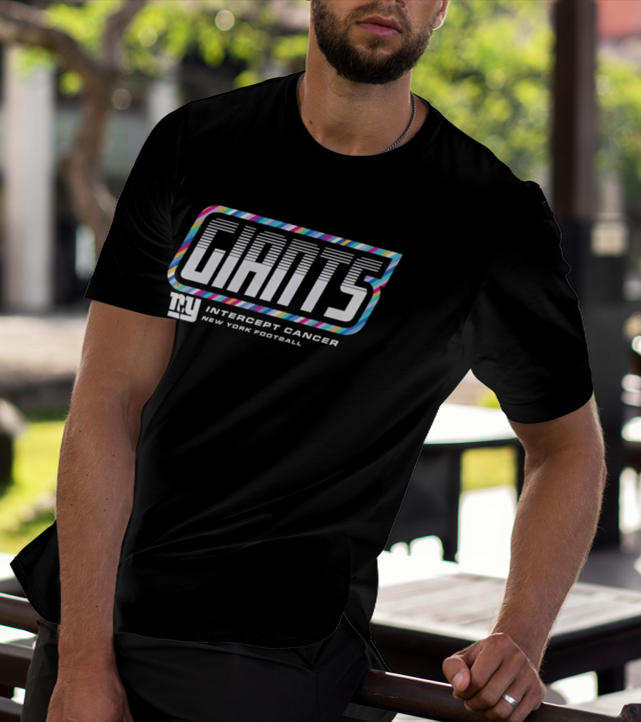 New York Giants Intercept Cancer New York Football Crucial Catch 2026 T-Shirt