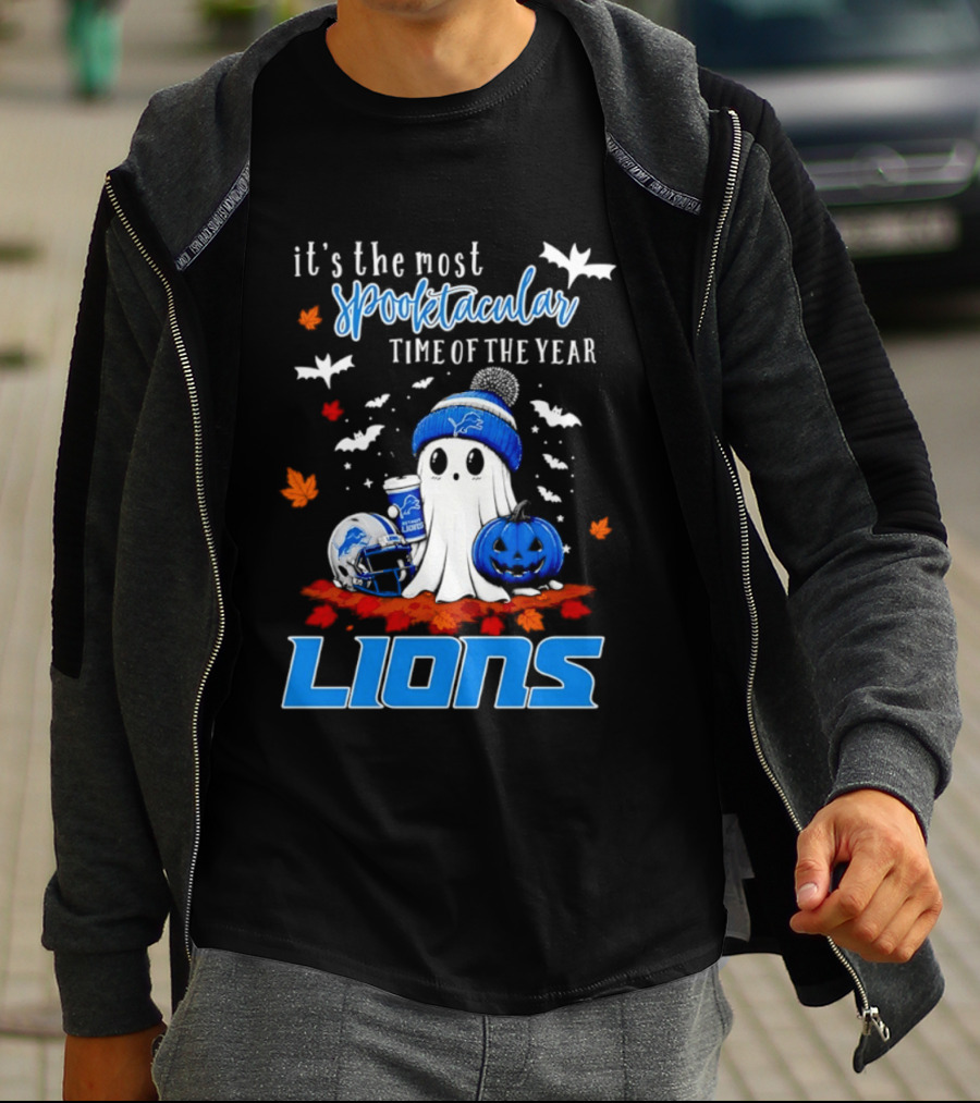Detroit Lions Halloween Ghost Spooktacular Time Of The Year 2026 T-Shirt