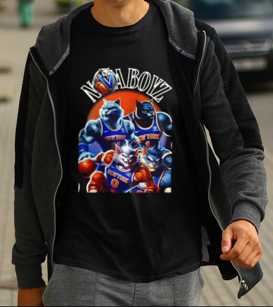 Nova Boyz New York Basketball Cats Jalen Brunson Josh Hart Mikal Bridges Donte DiVincenzo T-Shirt