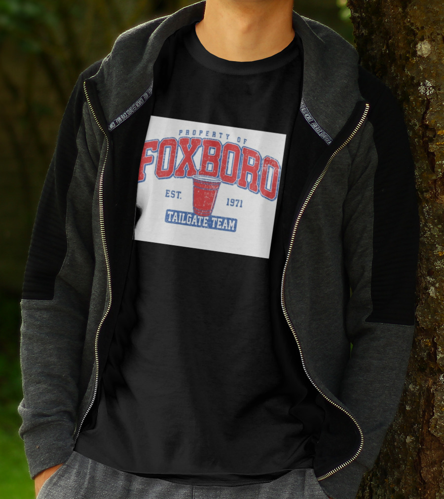 Property Of Foxboro Tailgate Team Est. 1971 Red Cup T-Shirt