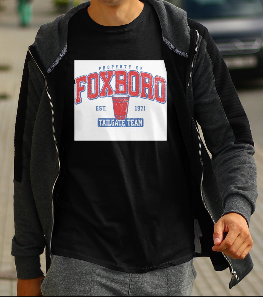 Property Of Foxboro Tailgate Team Est. 1971 Red Cup T-Shirt