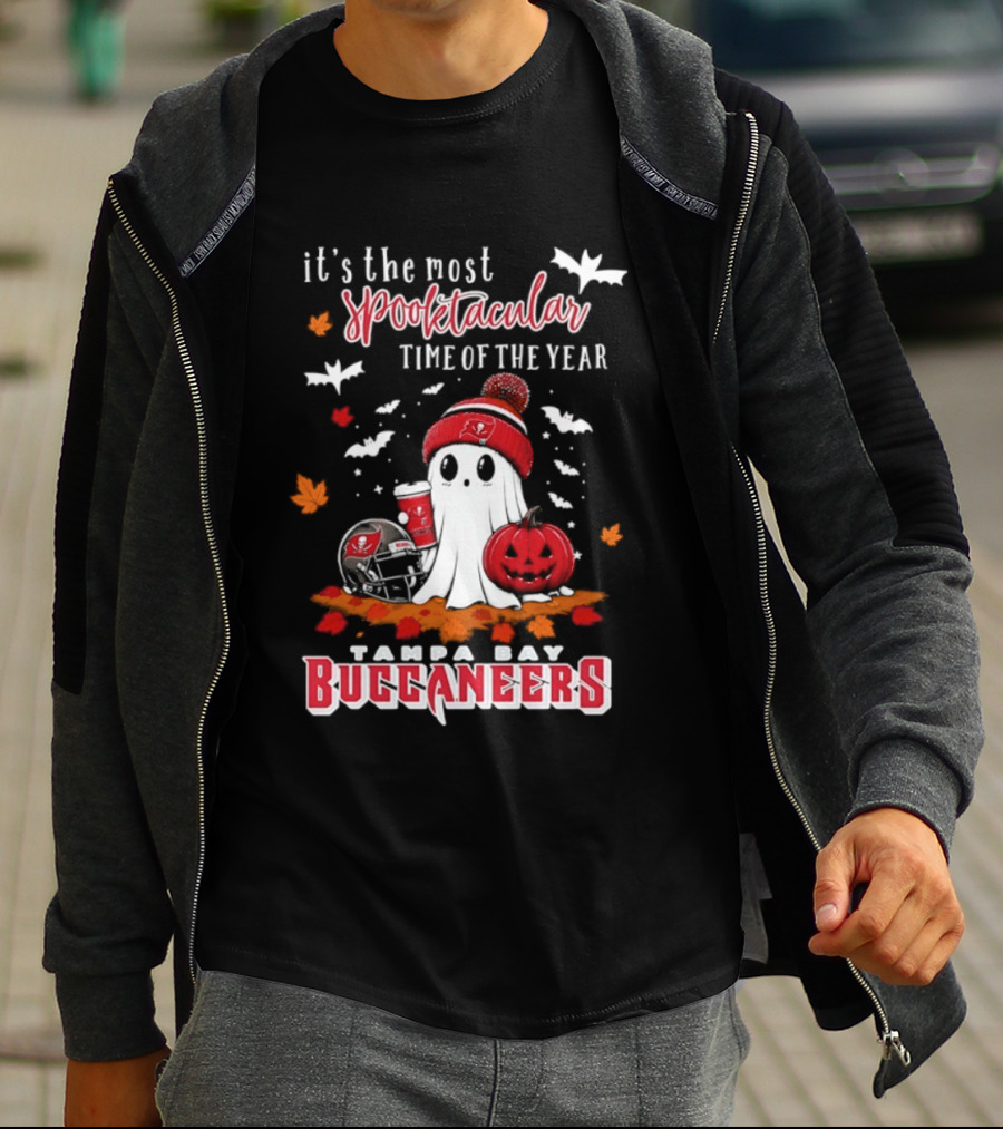 Tampa Bay Buccaneers Halloween Ghost 2026 Spooktacular Time Of The Year T-Shirt