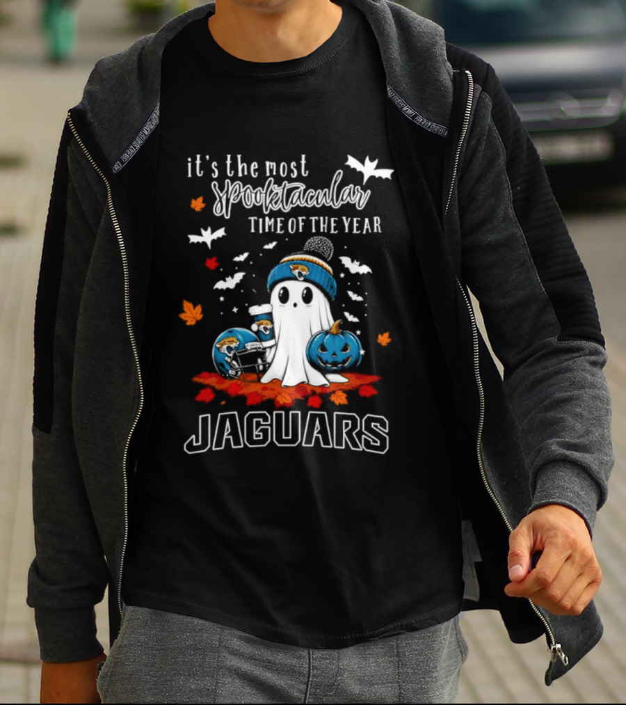 Jacksonville Jaguars Halloween Ghost Spooktacular Time Of The Year T-Shirt