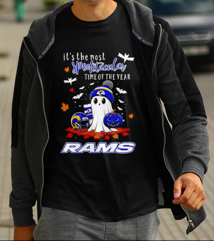 Los Angeles Rams Halloween Ghost 2026 Season It's The Most Spooktacular Time Of The Year T-Shirt