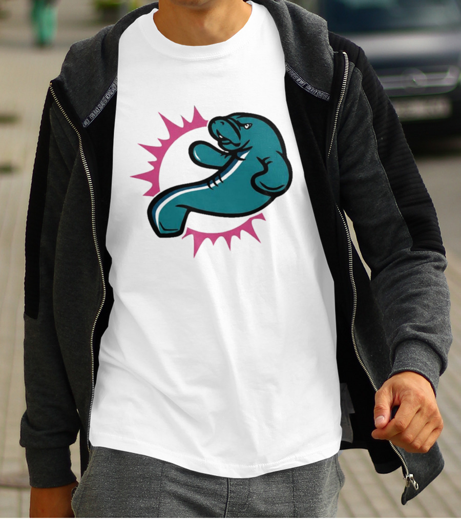 GTA VI Vice City Manatees Miami Dolphins Mashup T-Shirt