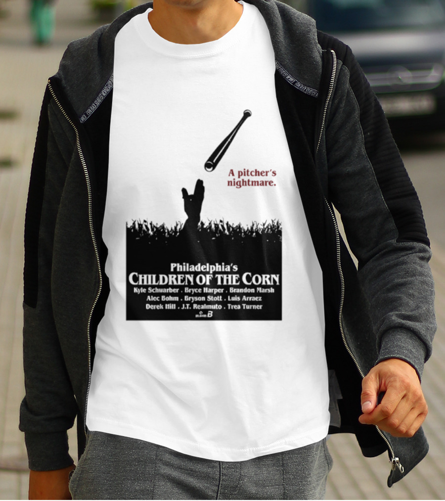 Philadelphia Phillies A Pitcher's Nightmare Children Of The Corn T-Shirt