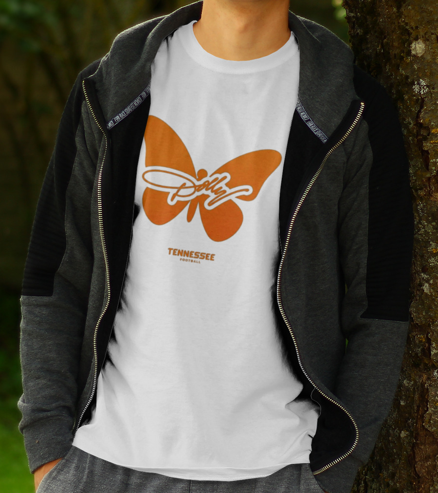 Tennessee Vols Dolly Butterfly Football T-Shirt