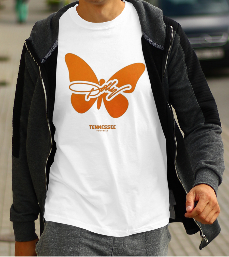 Tennessee Vols Dolly Butterfly Football T-Shirt