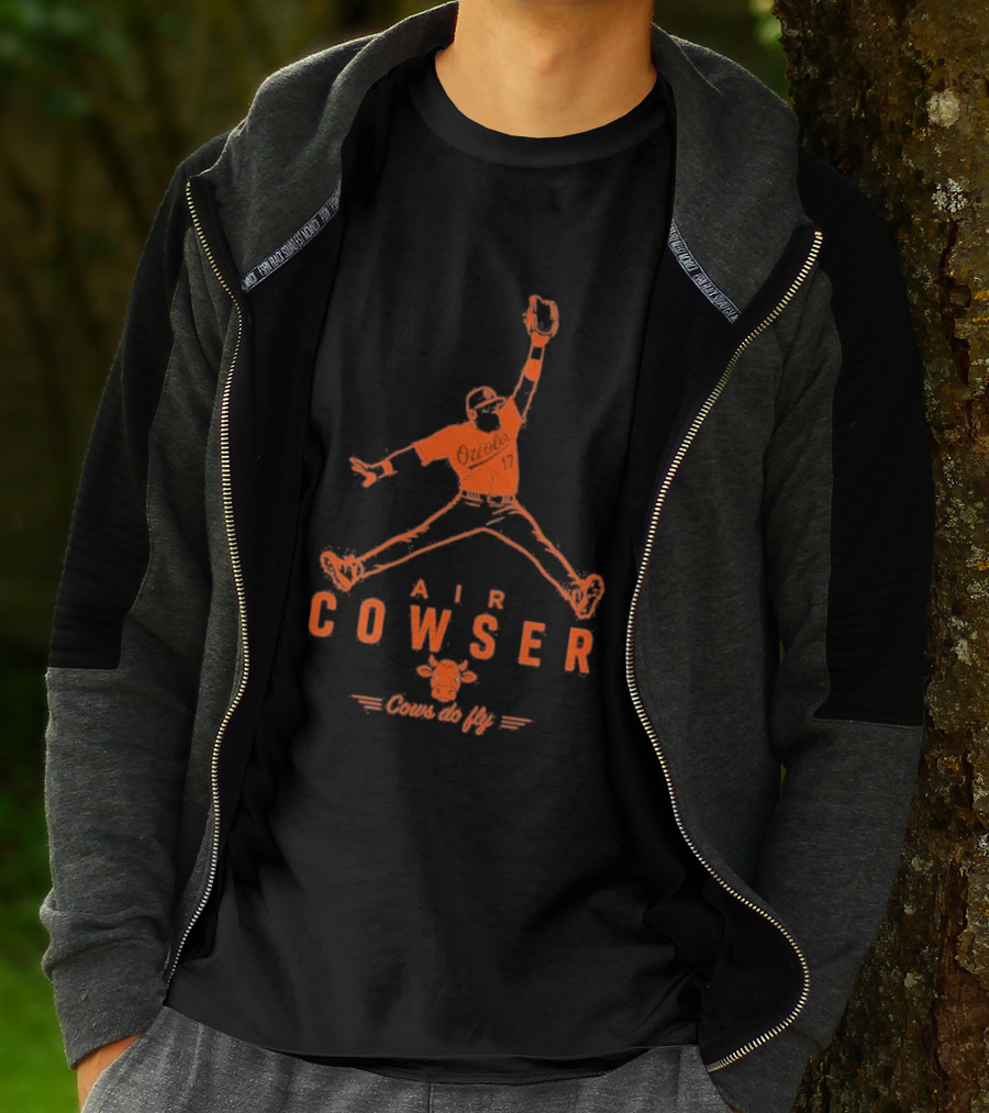 AIr Colton Cowser Jumpman Parody Cows Do Fly T-Shirt