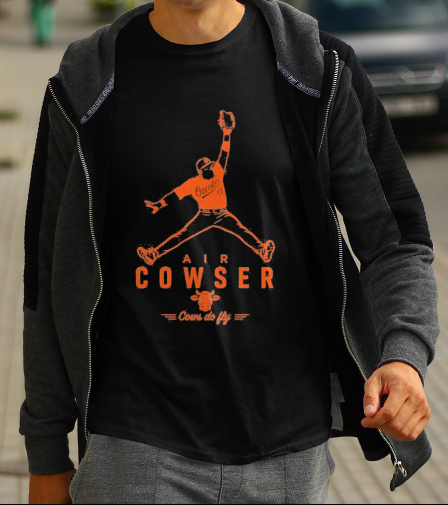 AIr Colton Cowser Jumpman Parody Cows Do Fly T-Shirt