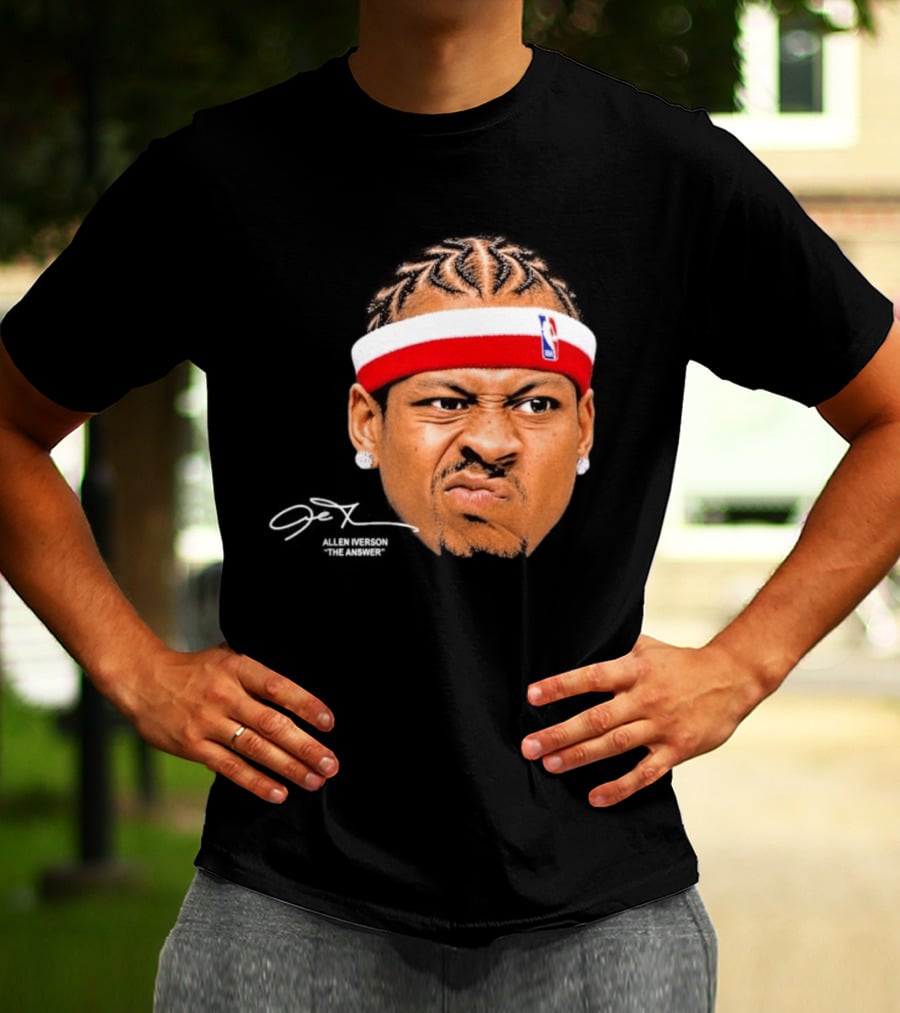 Allen Iverson The Answer NBA Headband T-Shirt