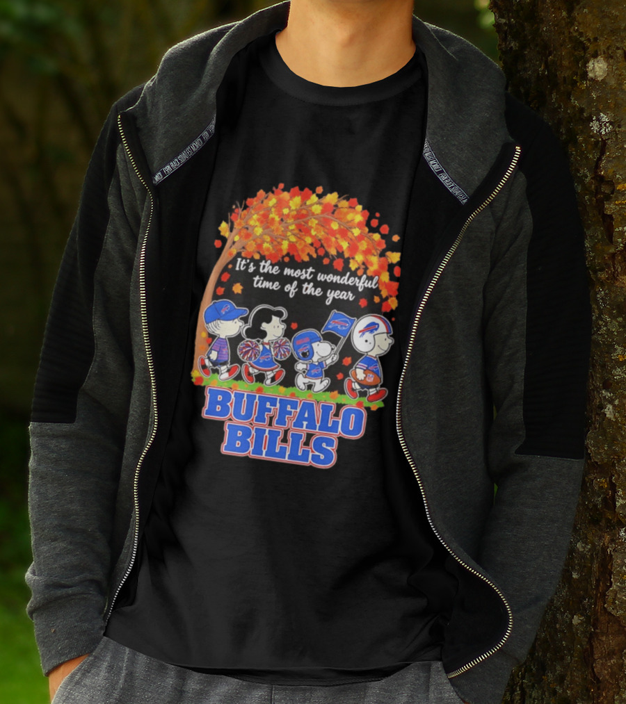 Peanuts Buffalo Bills Most Wonderful Time Of The Year T-Shirt