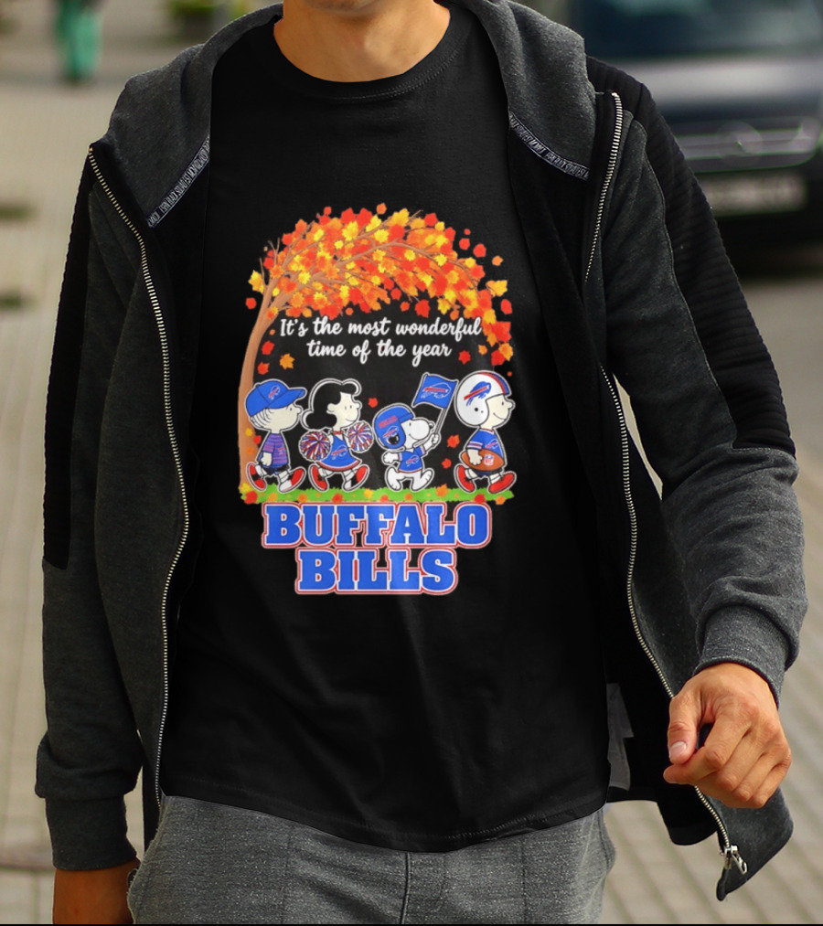 Peanuts Buffalo Bills Most Wonderful Time Of The Year T-Shirt
