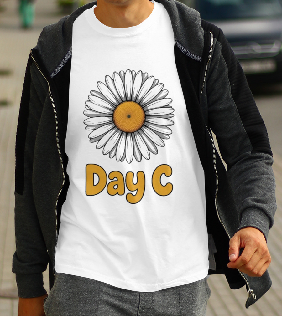 Day C Daisy Flower Vibrant Yellow Petals T-Shirt