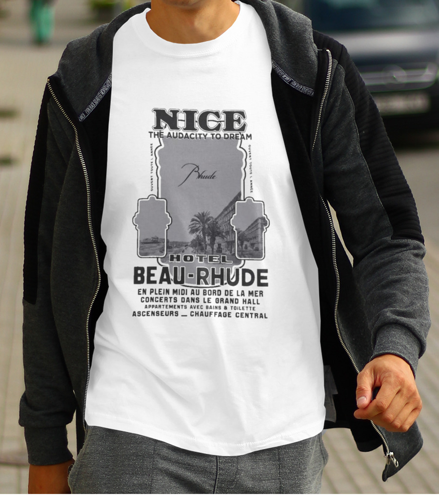 Hotel Beau RHUDE Nice The Audacity To Dream Concerts Dans Le Grand Hall T-Shirt