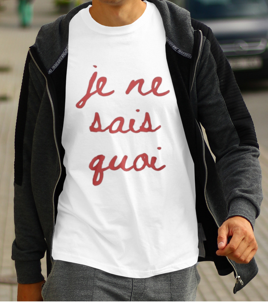 Je Ne Sais Quoi French Red Script T-Shirt