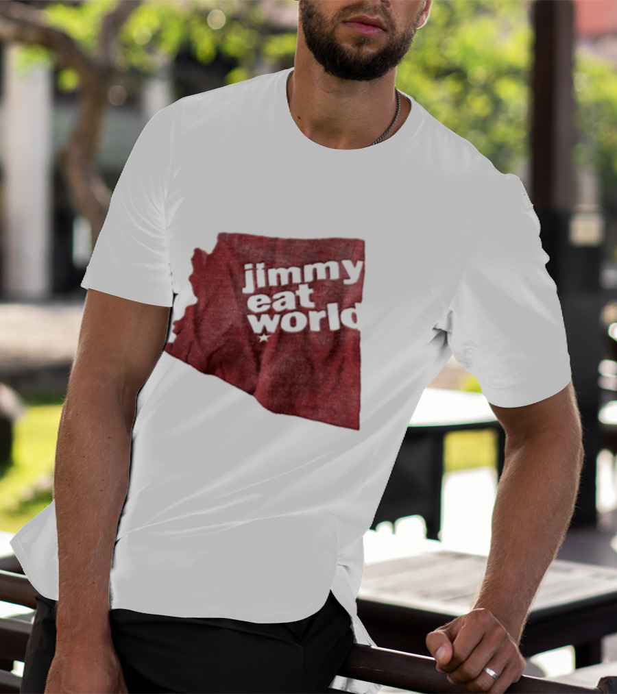 Jimmy Eat World State Of Arizona Tour Red Shape T-Shirt