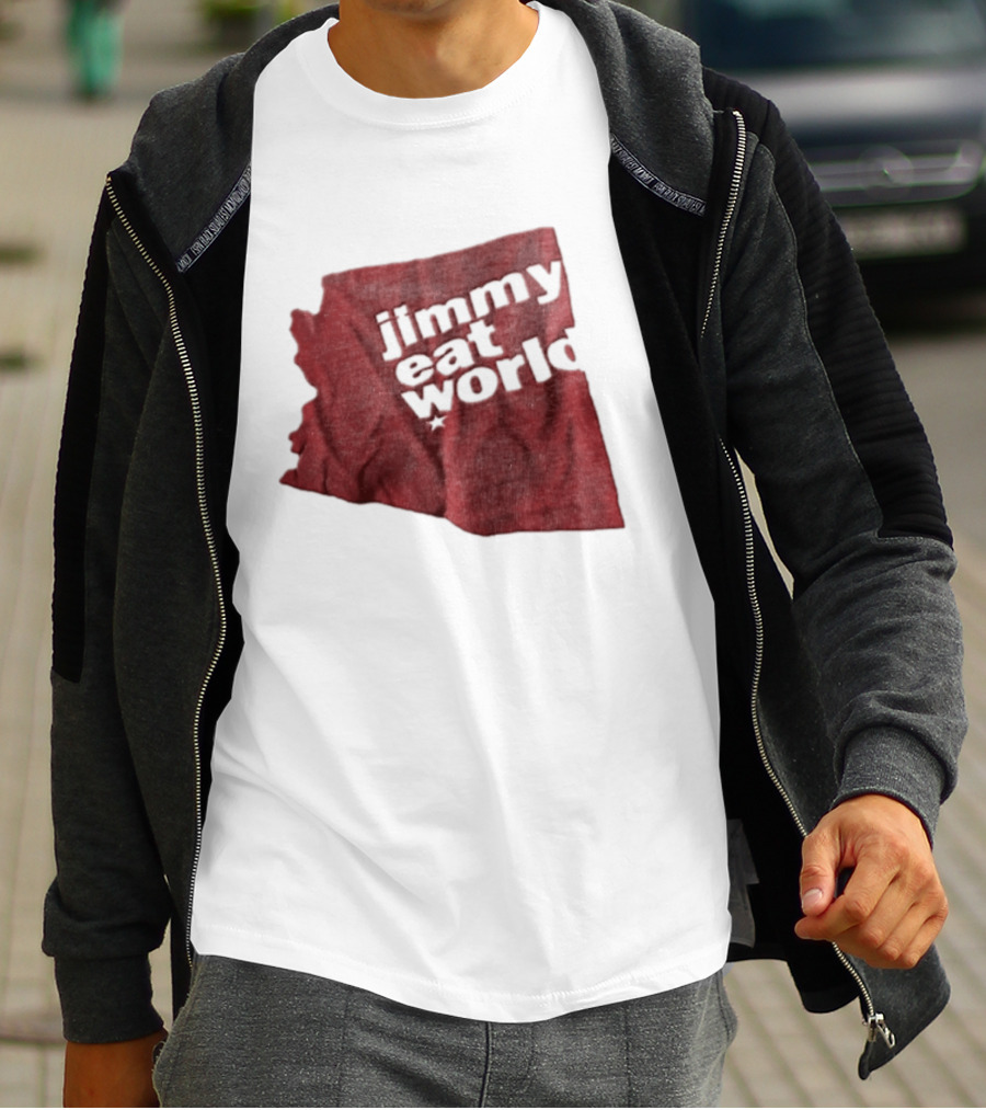 Jimmy Eat World State Of Arizona Tour Red Shape T-Shirt