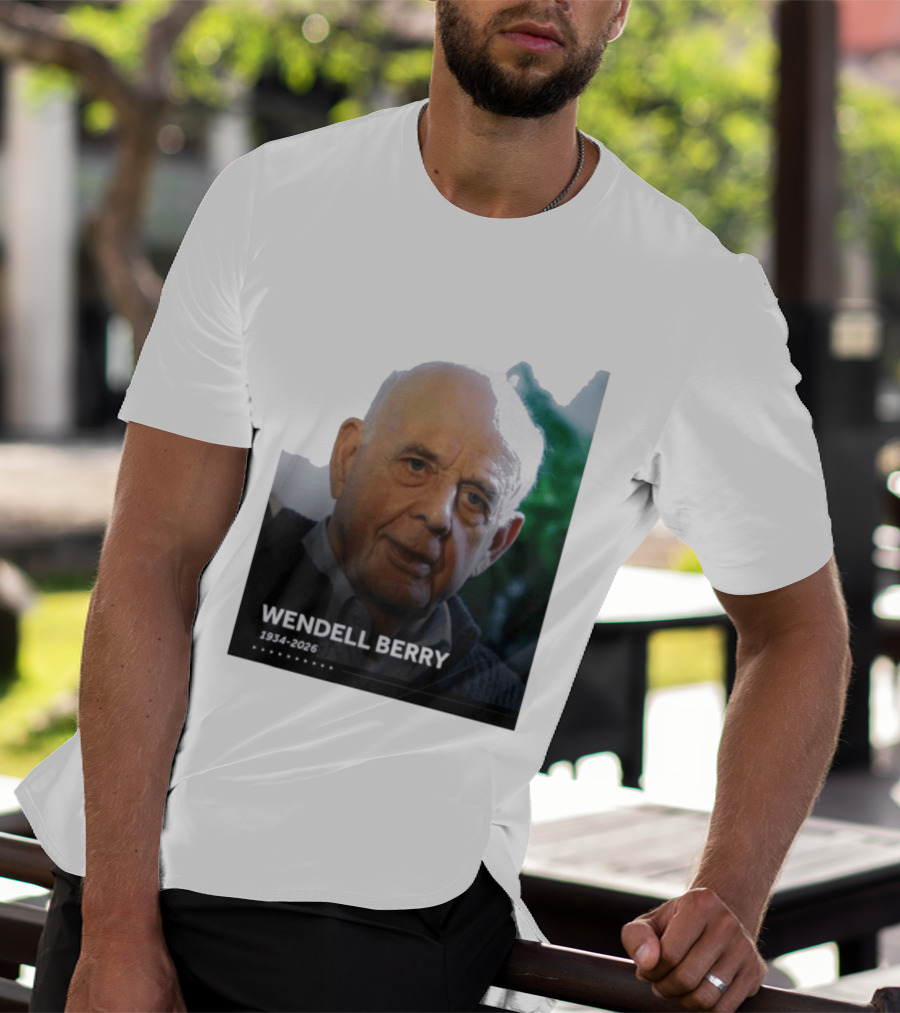 Wendell Berry 1934 2026 Commemorative T-Shirt