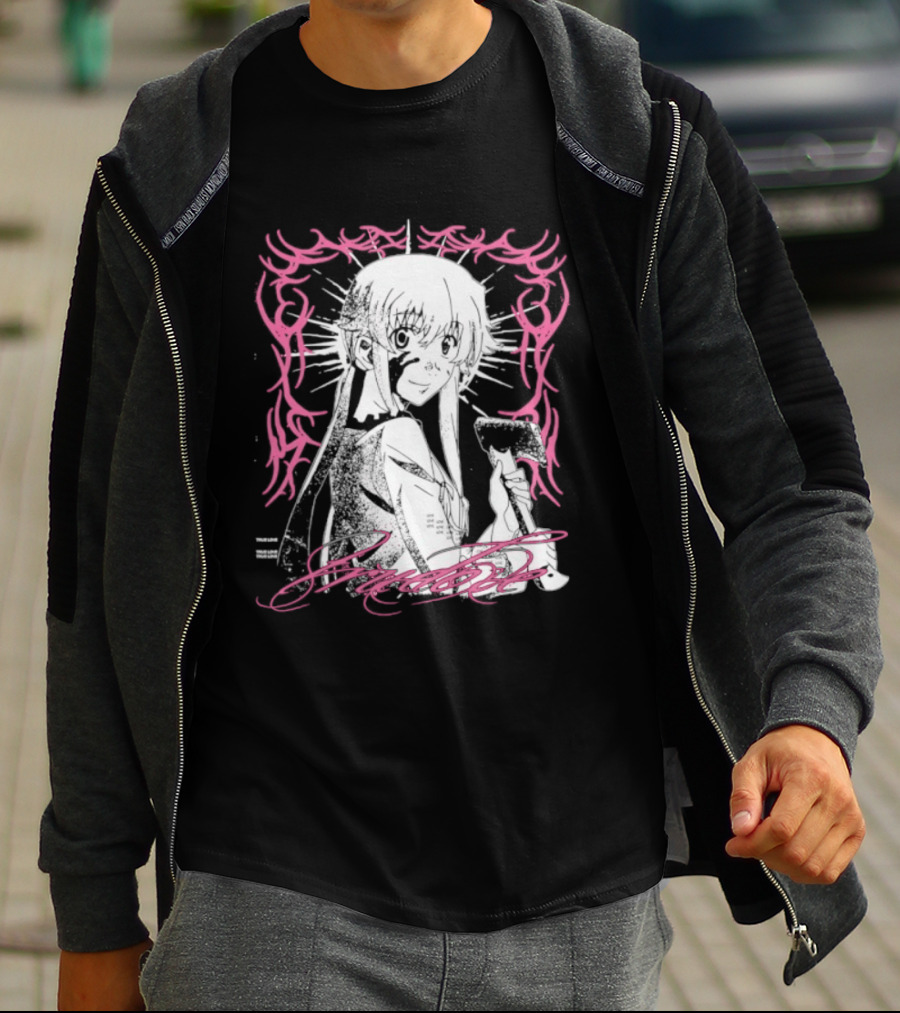 Awesome Yuno Gasai True Love Future Diary Anime Romantic Fan Favorite T-Shirt