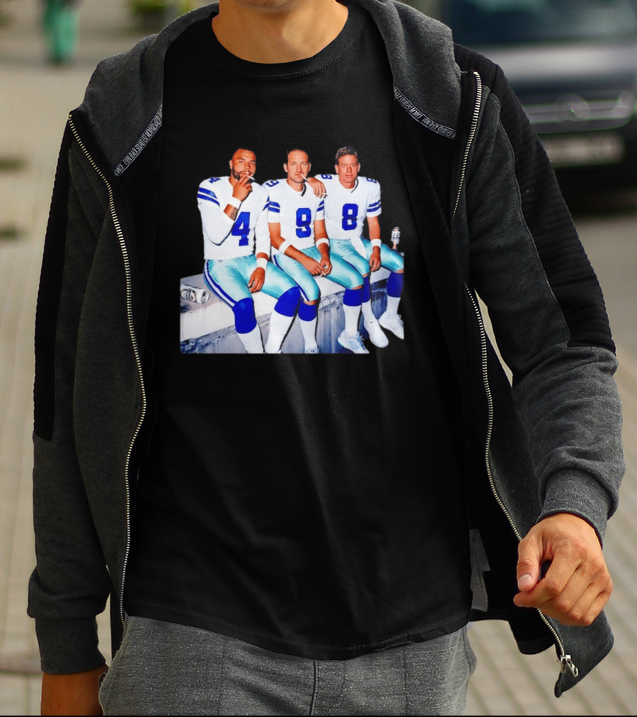 Klayton Adams Christian Parker Brandon Aubrey Dallas Cowboys Smoking Jerseys T-Shirt