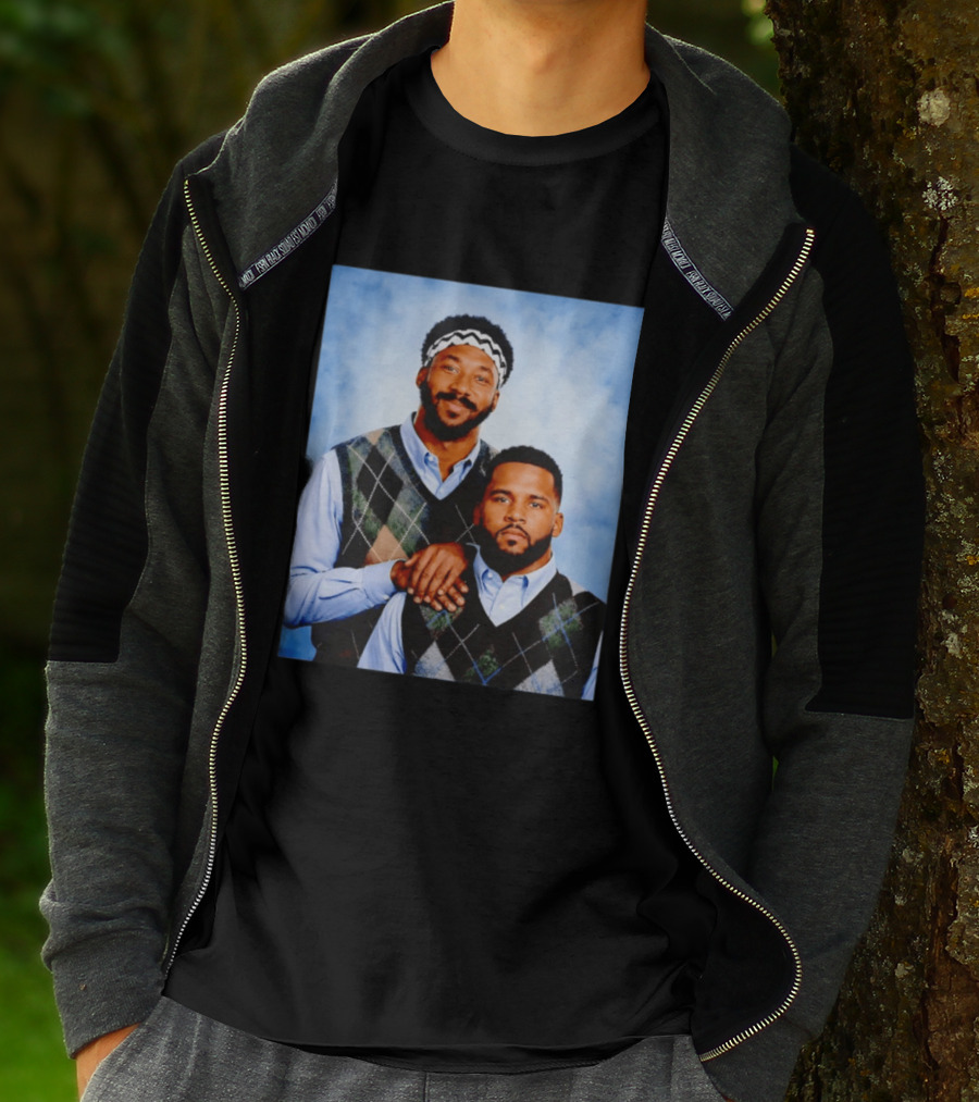 Myles Garrett Aaron Donald Los Angeles Rams Step Brothers T-Shirt
