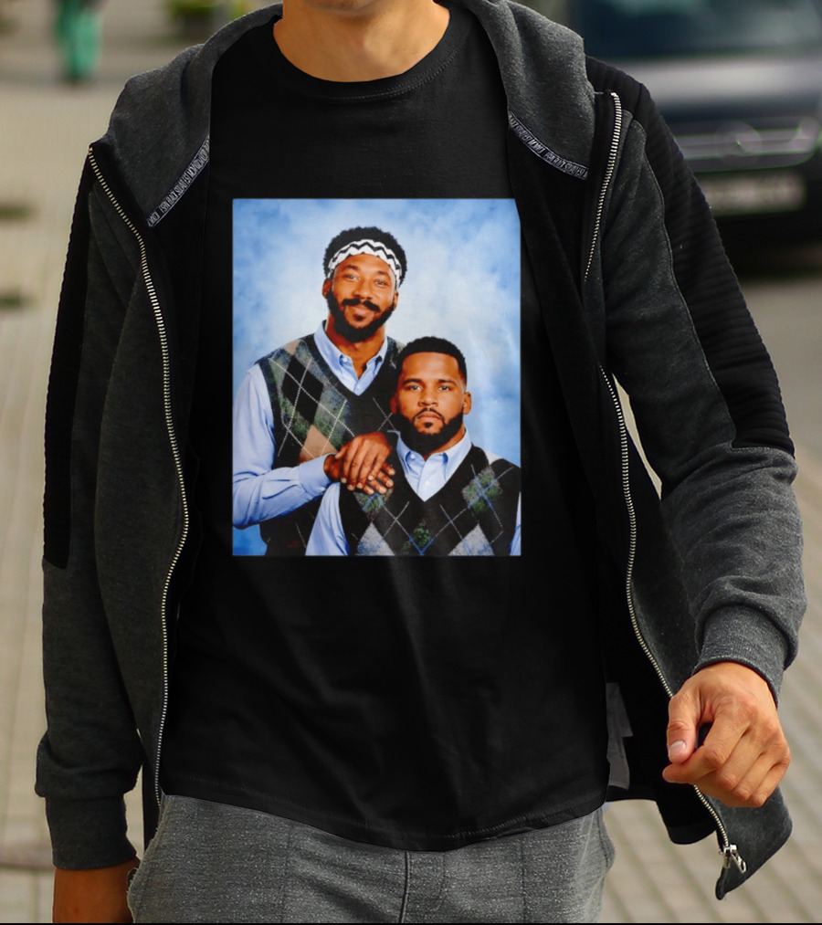 Myles Garrett Aaron Donald Los Angeles Rams Step Brothers T-Shirt