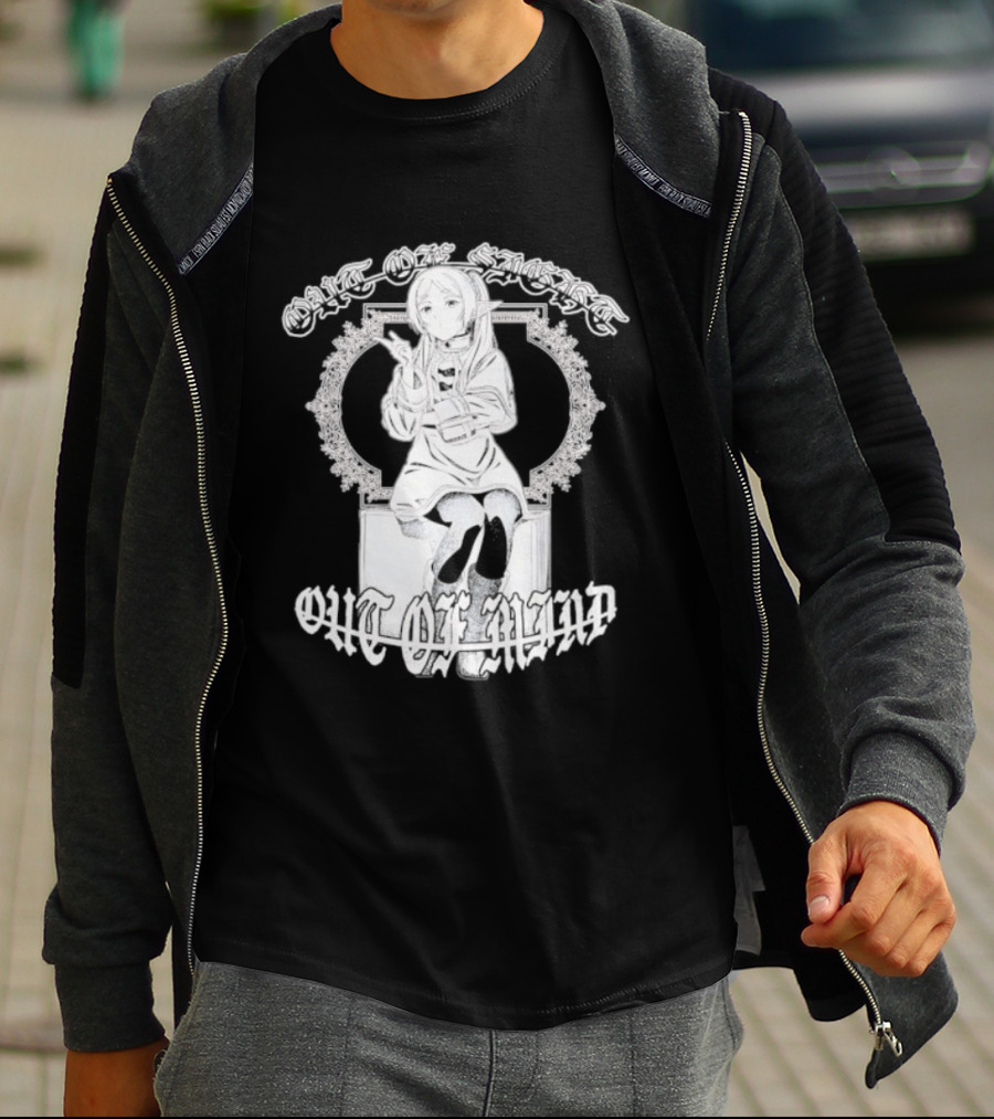 Frieren Out Of Sight Out Of Mind Anime Character Pose T-Shirt