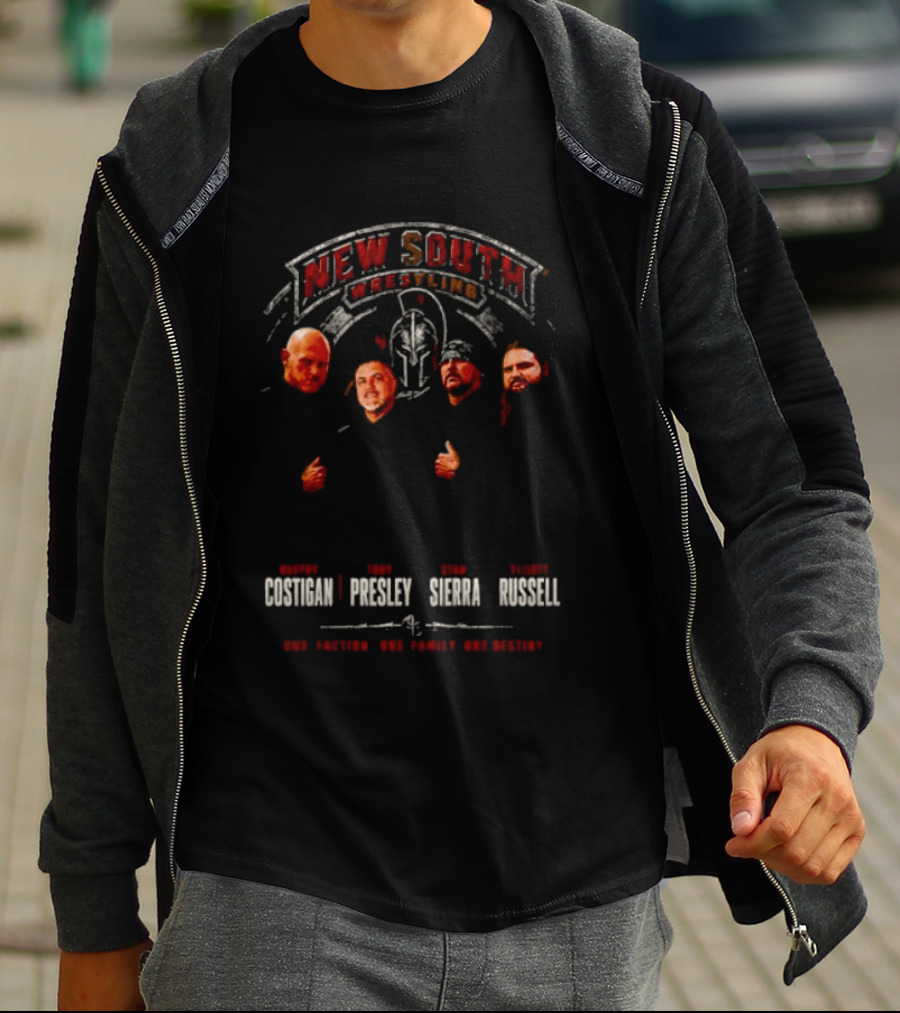 New South Wrestling Murphy Costigan Tony Presley Stan Sierra Elliott Russell T-Shirt