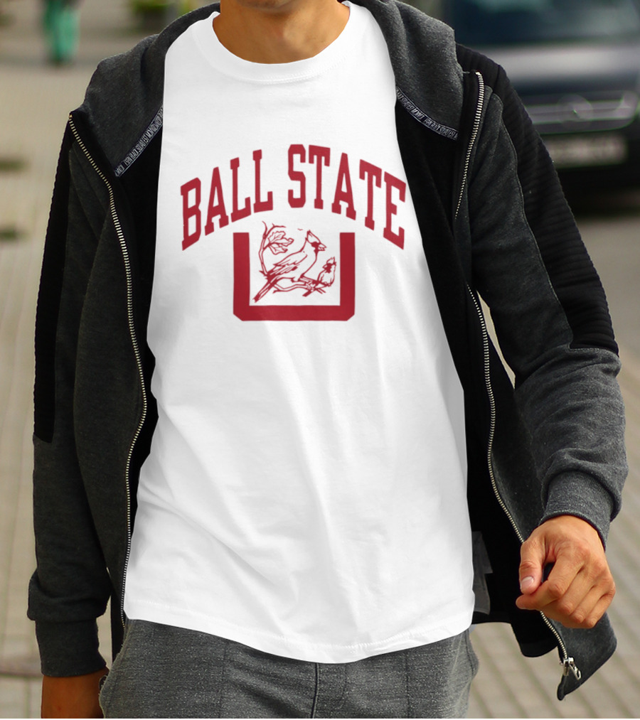 Ball State Cardinal U Vintage Red Arch T-Shirt