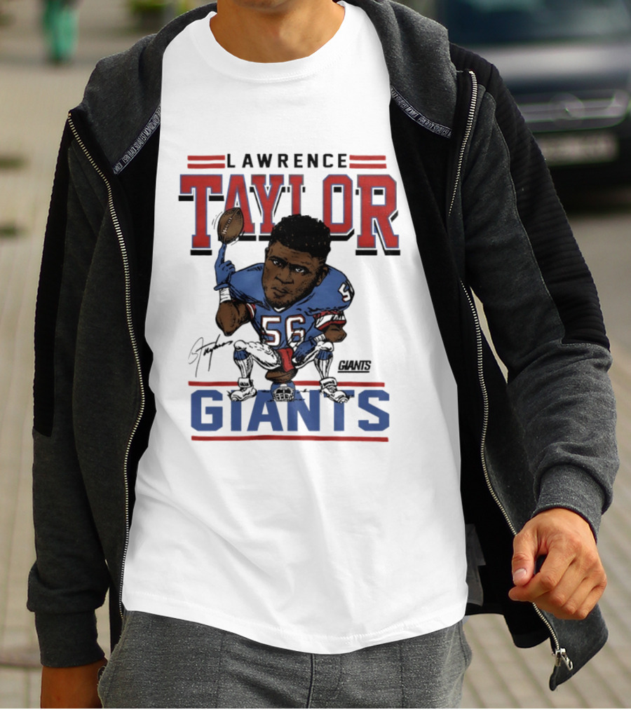 Lawrence Taylor Giants Football Caricature Number 56 T-Shirt