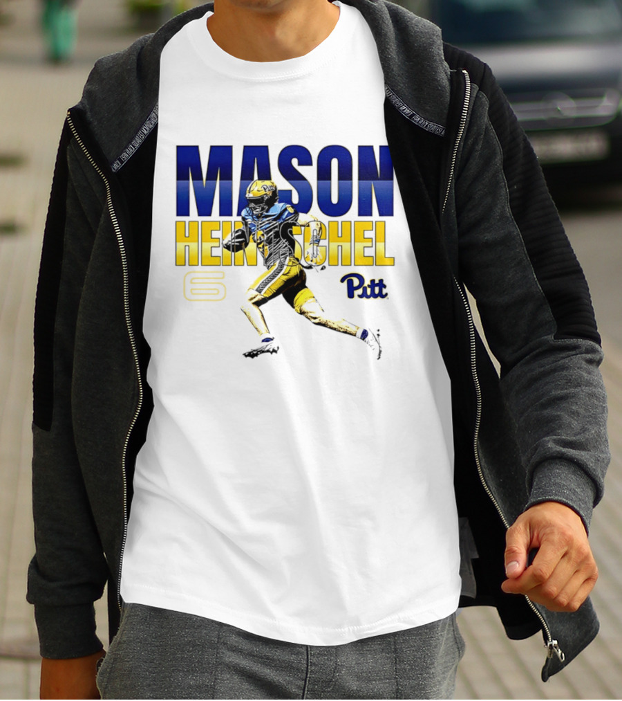 Mason Heintschel Pitt Panthers Football Number 6 T-Shirt